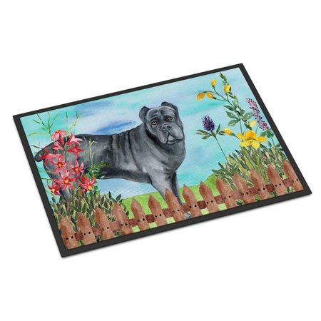 CAROLINES TREASURES Cane Corso Spring Indoor or Outdoor Mat - 18 x 27 in. CK1256MAT